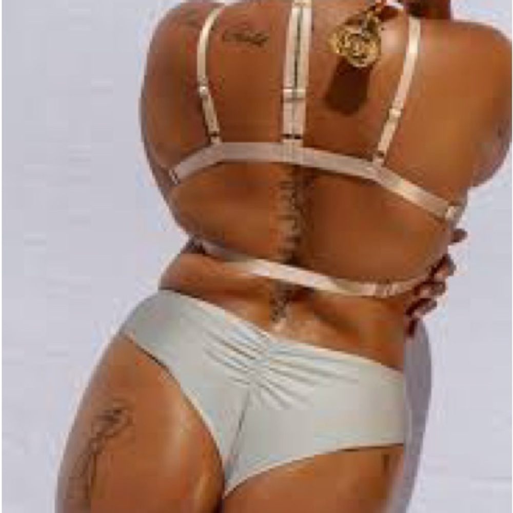 Creatures of XIX Saintly Set Medium in Rose Gold (Pole Dance Wear) Like New - Picture 3 of 10